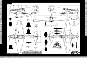 скачать чертеж авиамодели як-3