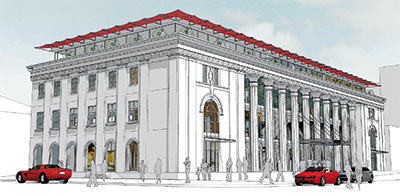 Проект реконструкции исторического здания, выполненный в Autodesk Revit.