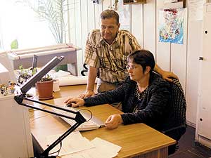 Инженеры Марина Авдеева и Анатолий Чиркин