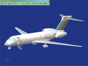 Рис. 1. Электронный макет Ту-414