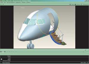 Рис. 8. Носовая часть фюзеляжа; дверь-трап