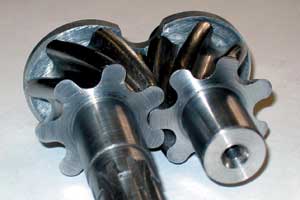 Рис. 1. Зубчатая передача с эллиптическим профилем