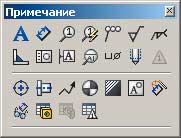Рис. 11. Панель инструментов Примечания