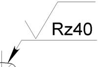 Рис. 12. Шероховатость на выносной полке