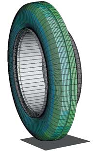 Рис. 5. 3D-модель (показана частично), построенная с использованием процедуры симметричной генерации модели