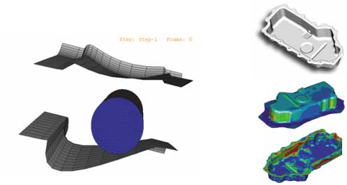 Моделирование процесса штамповки лотка и поковки лопатки двигателя