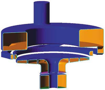 Рис. 1. Расчетная геометрия насоса