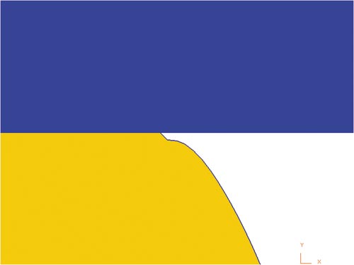 Рис. 4. Образование зажима