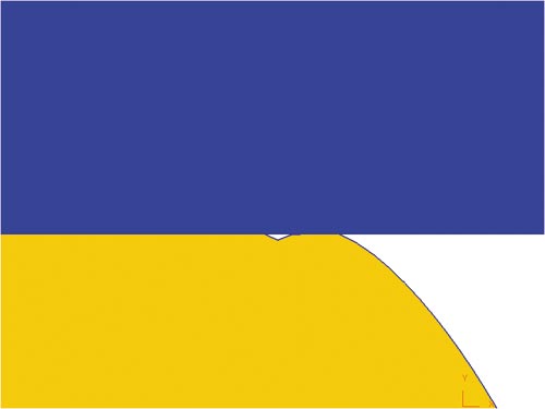 Рис. 4. Образование зажима