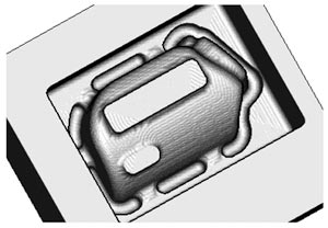 Рис. 11. Готовая пеномодель «крышка»: с наружной стороны
