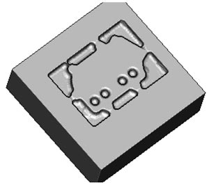 Рис. 15. Пеномодель «основание» с внутренней стороны после первого установа