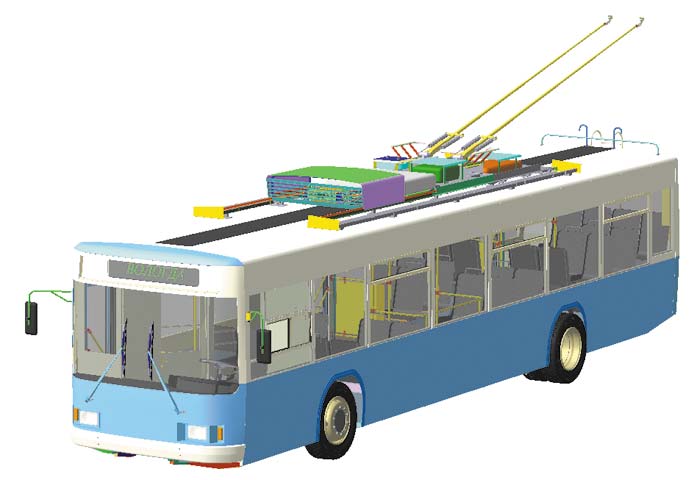 Лучший коллективный проект. Вологодский государственный технический университет. Троллейбус городской пассажирский с низким уровнем пола