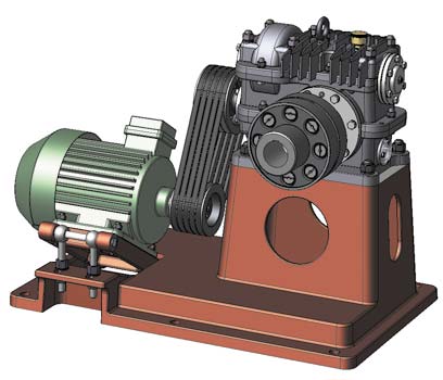 Лучшая визуализация 3D-модели. Воронежский государственный технический университет. Привод гидроусилителя промышленного робота