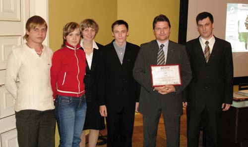Команда Смоленского филиала ГОУ ВПО Московский энергетический институт (Технический университет) —победитель конкурса