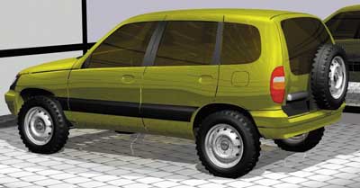 Рис. 1. Автомобиль ВАЗ-2123 (без рейлингов)