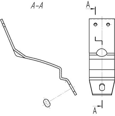 Рис. 7. Эскиз кронштейна
