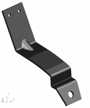 Рис. 8. 3D-модель кронштейна