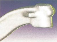 Рис. 4. Кованая балка моста до термообработки (белым) и после (желтым)