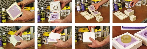 Извлечение отливки из эластичной формы