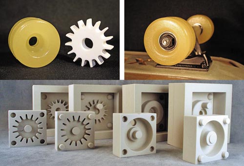 Образцы изделий и литейные формы из zp130