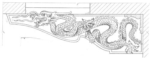 Исходный чертеж декоративного элемента «Дракон»