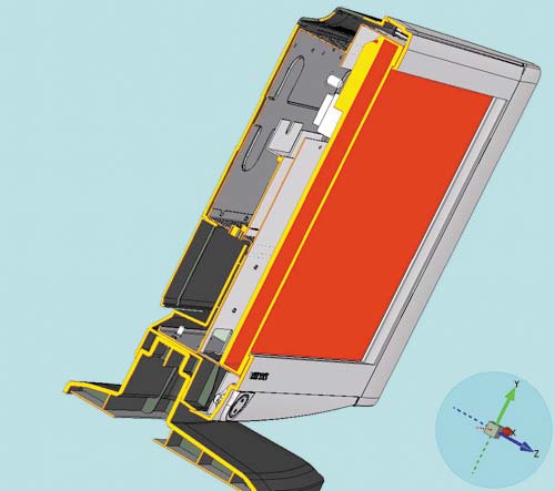 Рис. 1. Трехмерная модель LCD-телевизора