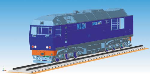 Проект-победитель «Грузовой тепловоз 2ТЭ70»