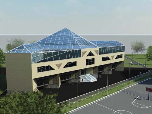 Вид на офисное здание