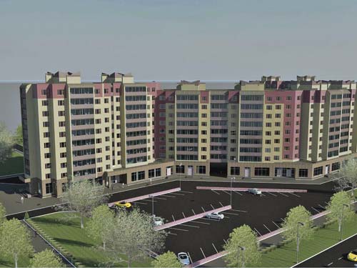 Вид на парковку