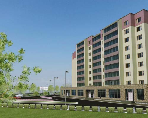 Вид с поверхности земли