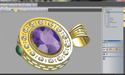 Ювелирные изделия, выполненные ювелирами компании Michaels Designs с использованием CAD/CAM-системы ArtCAM JewelSmith