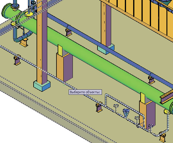 Выбор трубопровода для экспорта в программу СТАРТ