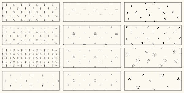 Рис. 5. Штриховки для топографических планов