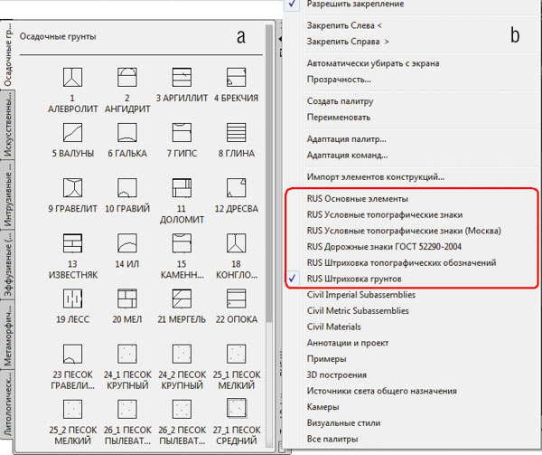 Рис. 7. Палитры стилей