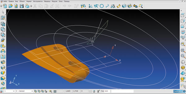 Рис. 3. Этапы моделирования сектора эндопротеза