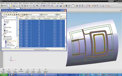 Рис. 4. Визуализация сформированного изделия в FiberSIM