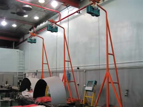 Рис. 7. Для лазерных проекций мест выкладки КМ также используются данные, подготовленные в FiberSIM