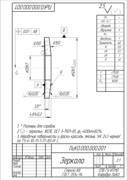 Рис. 10. Пример работы команды «Чертеж зеркала»