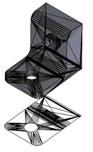 Рис. 7. Схема проектирования тесселяционных треугольников