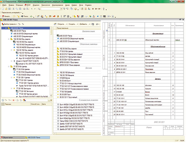 Рис. 5. Электронная структура изделия