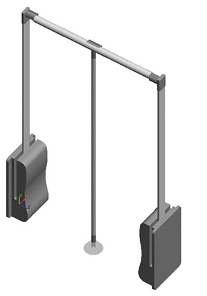 Рис. 12. Модель пантографа
