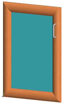 Рис. 13. Модель рамочного фасада