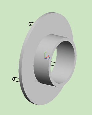Рис. 8. Модель фланца